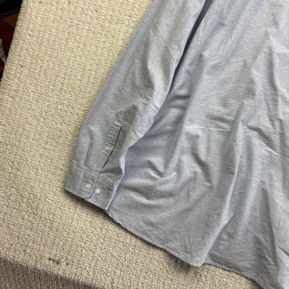 H&M Men's Regular Fit Oxford Button Down Shirt Light Baby Blue Sz XXL Preppy - Picture 12 of 14